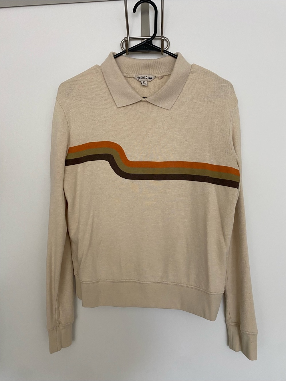Toad & Co collared sweatshirt XS